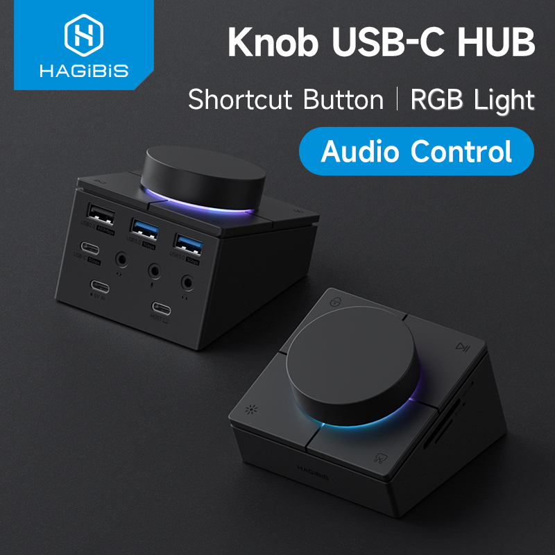 Esports Gaming Splitter - Hagibis Knob USB C Hub With