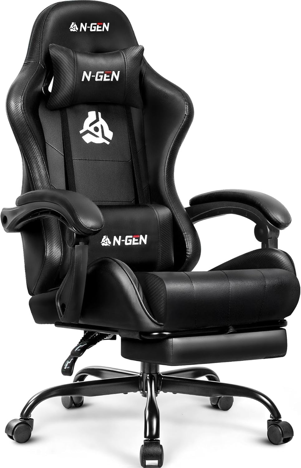 Gaming & Esports District - Gaming Chair with Footrest Lumbar Support