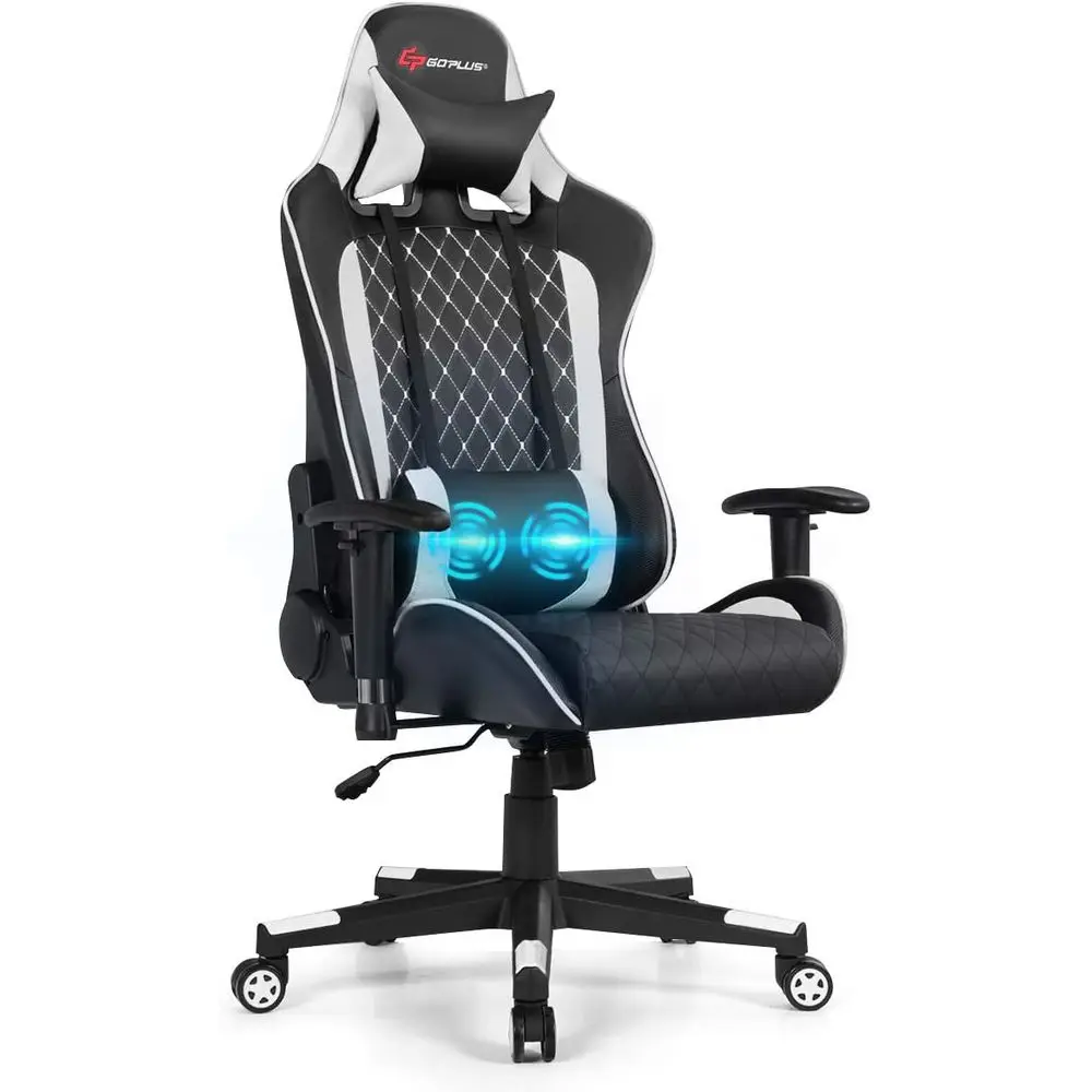 Gaming & Esports District - Ergonomic Adjustable Gaming Recliner with Massage,