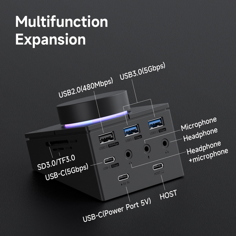 Hagibis Knob USB C Hub With Sh - Esports Gaming Splitter recension och pris