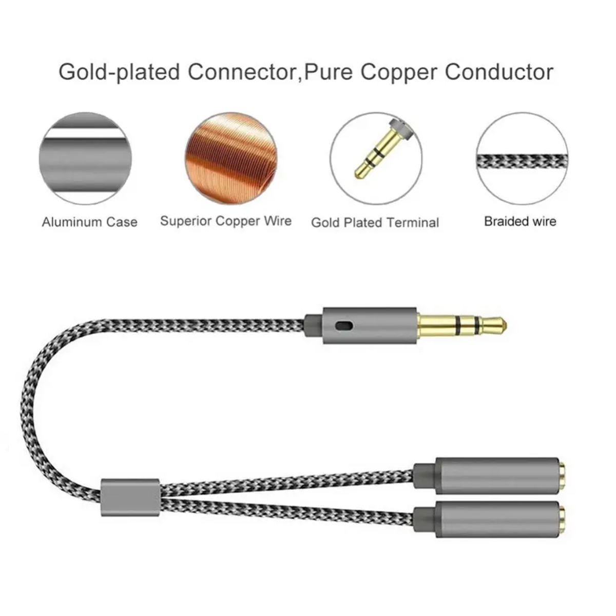 Headset Splitter 3.5mm Audio+M - Esports Gaming Splitter recension och pris