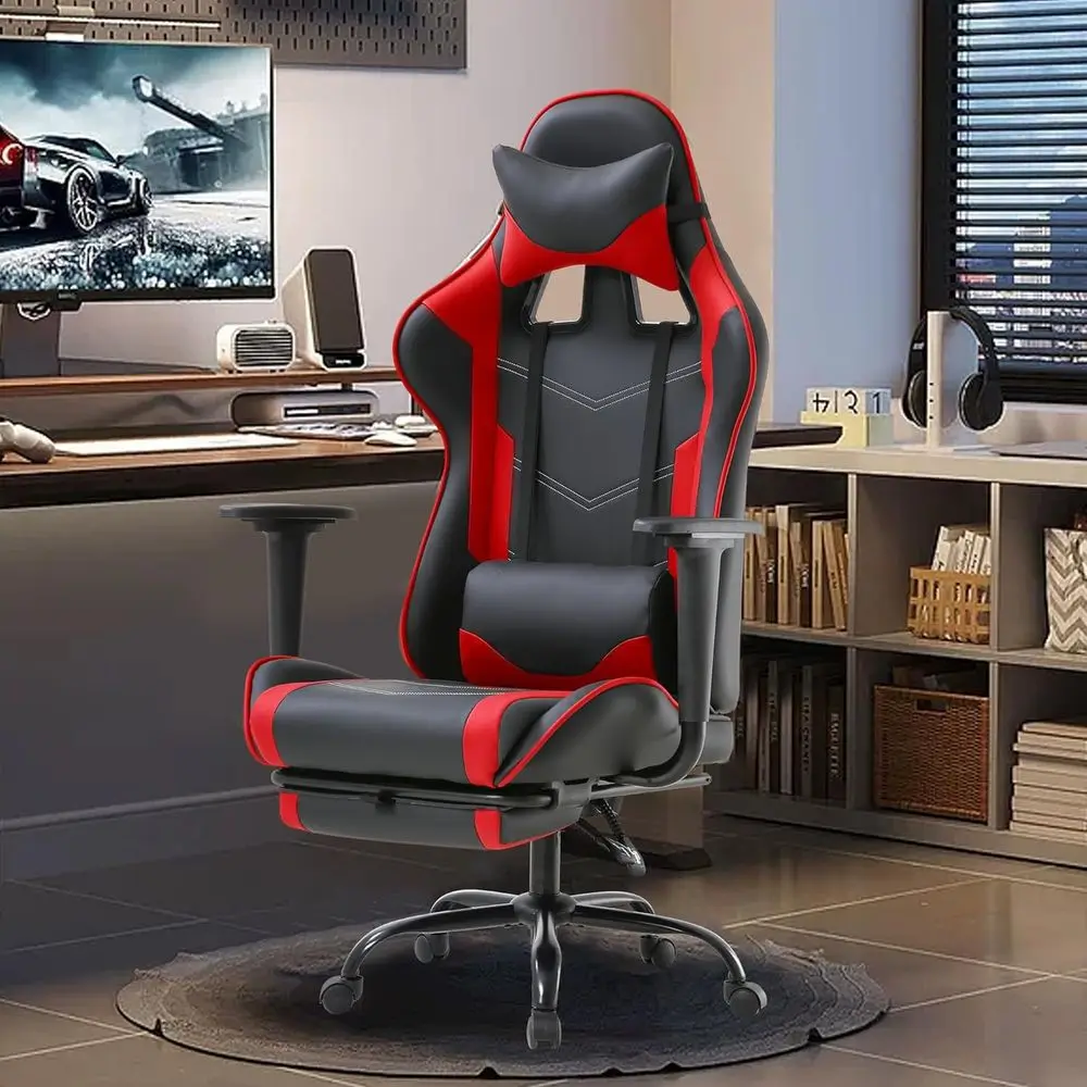 Ergonomic PU Leather Gaming Ch - Gaming & Esports District recension och pris