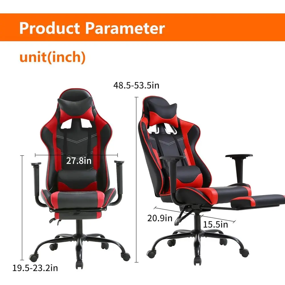Ergonomic PU Leather Gaming Ch - Gaming & Esports District recension och pris