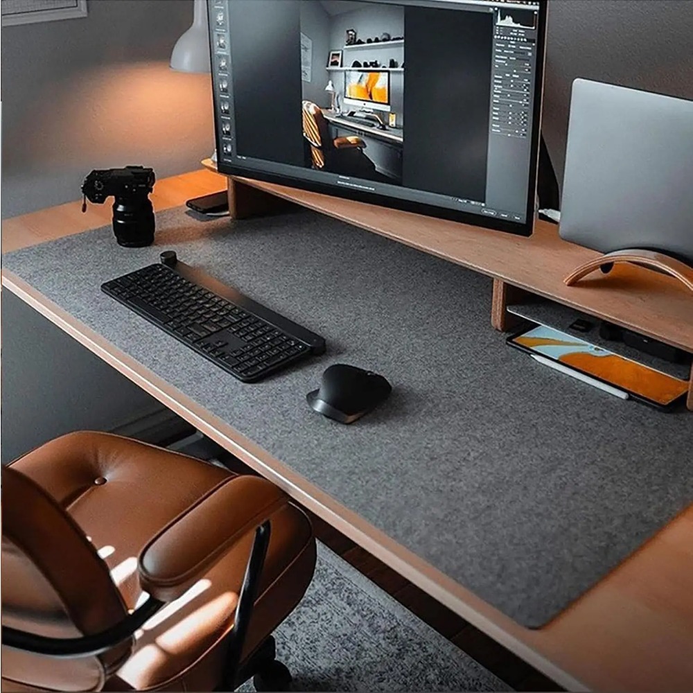 Felt Desk Mat Computer Mat for - Esports Gaming Desk recension och pris