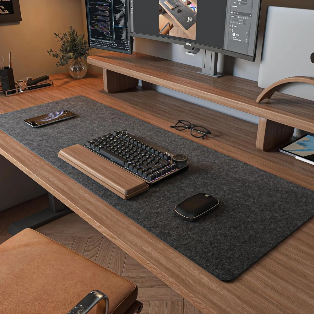 Felt Desk Mat Computer Mat for - Esports Gaming Desk recension och pris