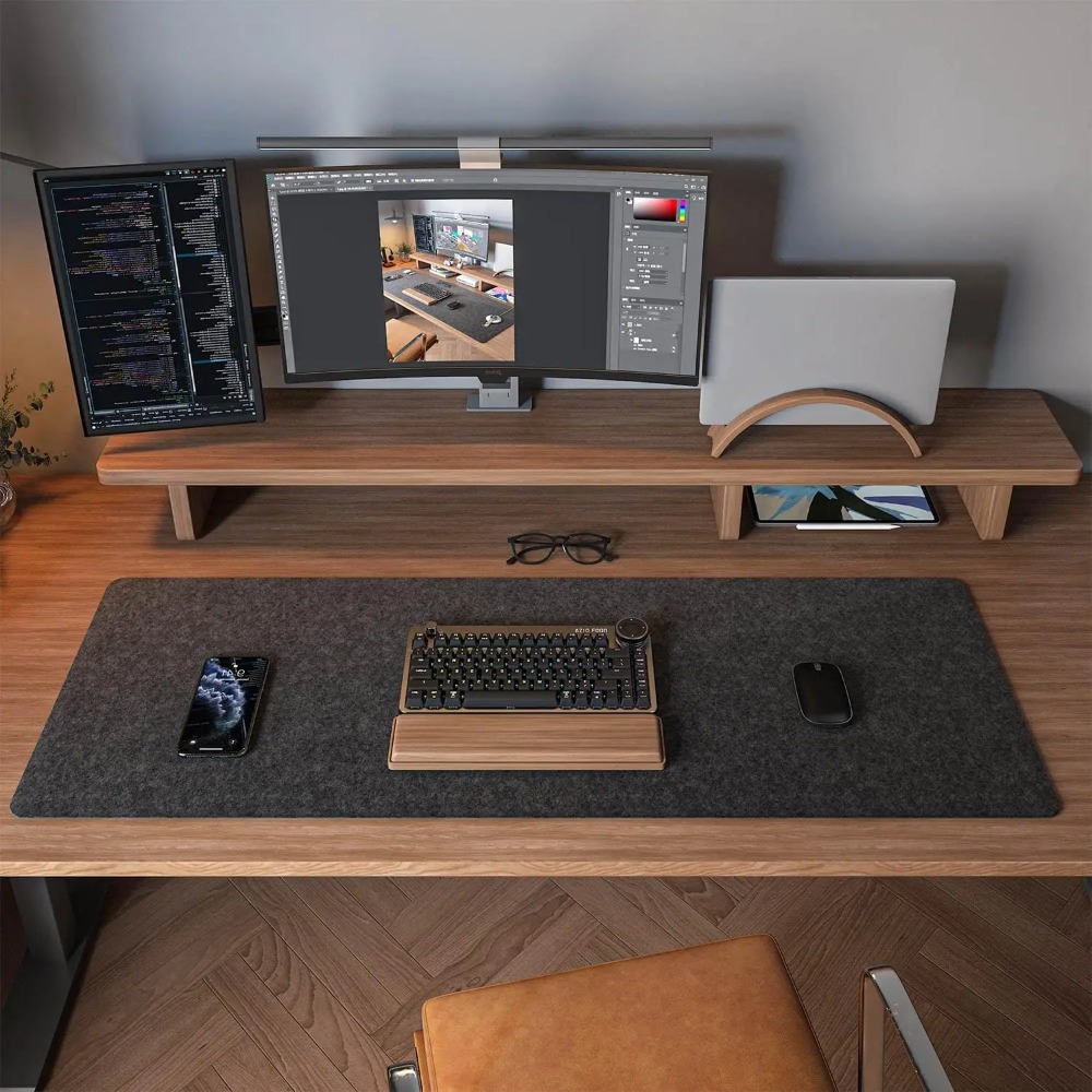 Felt Desk Mat Computer Mat for - Esports Gaming Desk recension och pris