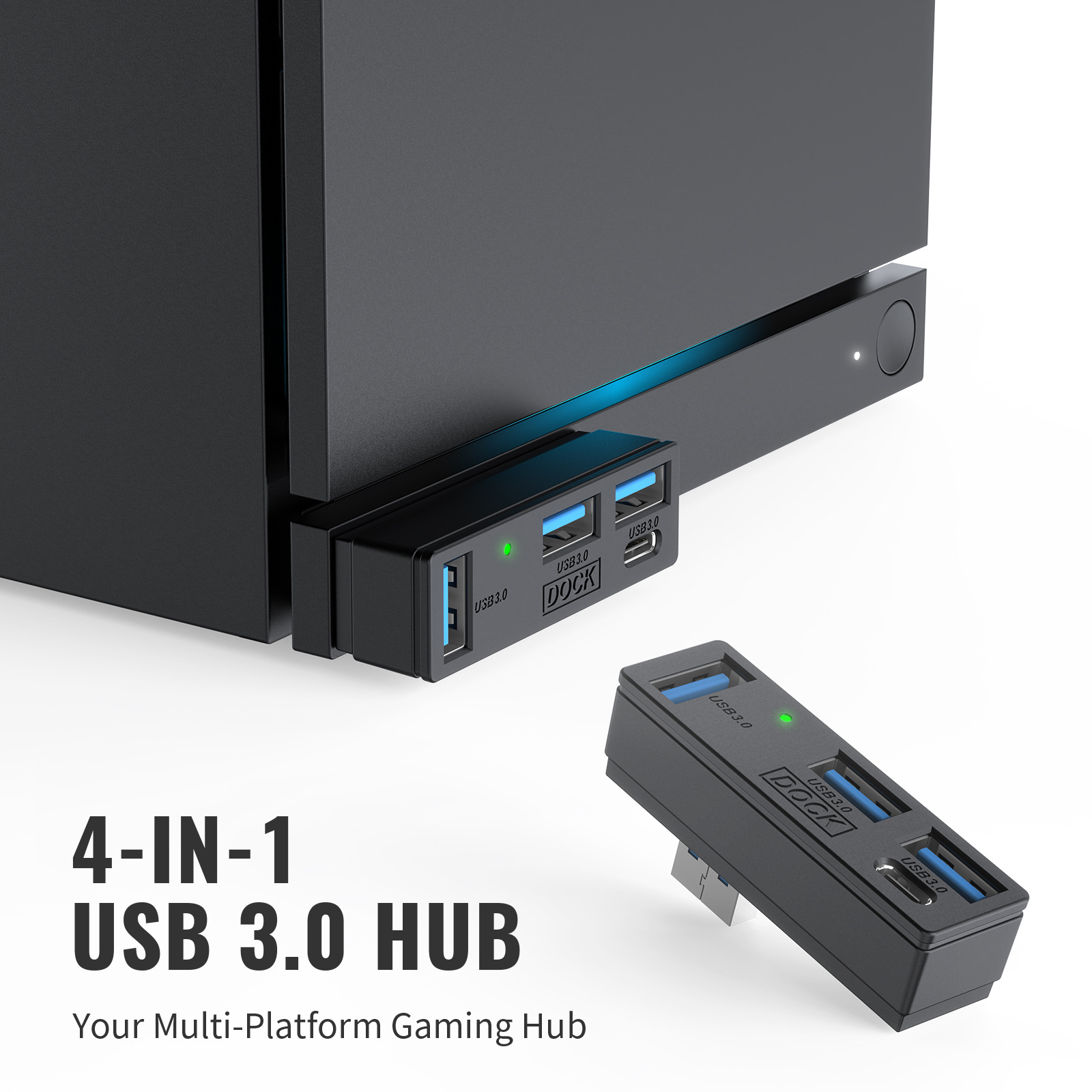 4-Port USB 3.0 Mini Hub Splitt - Esports Gaming Splitter recension och pris