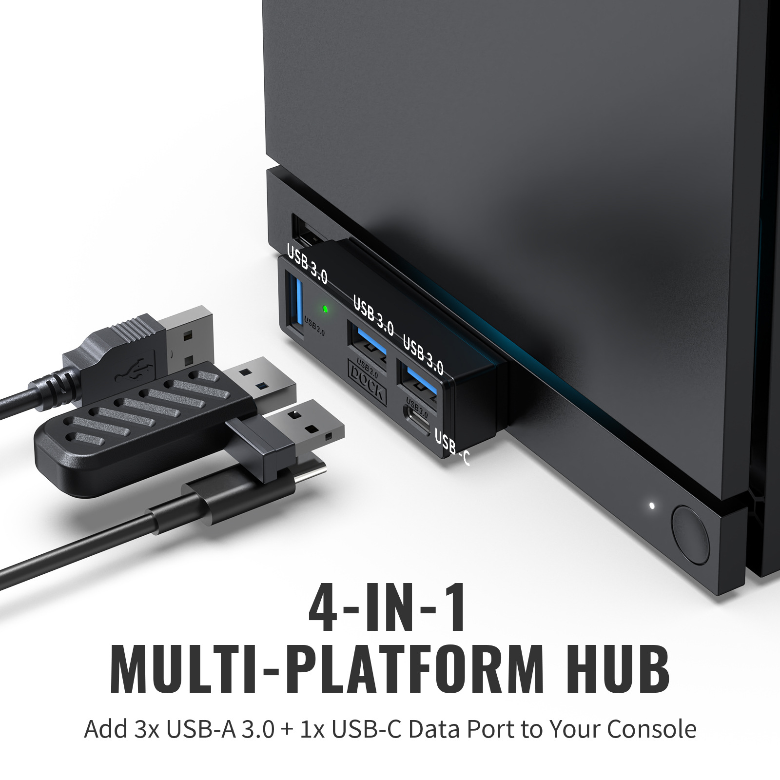 4-Port USB 3.0 Mini Hub Splitt - Esports Gaming Splitter recension och pris