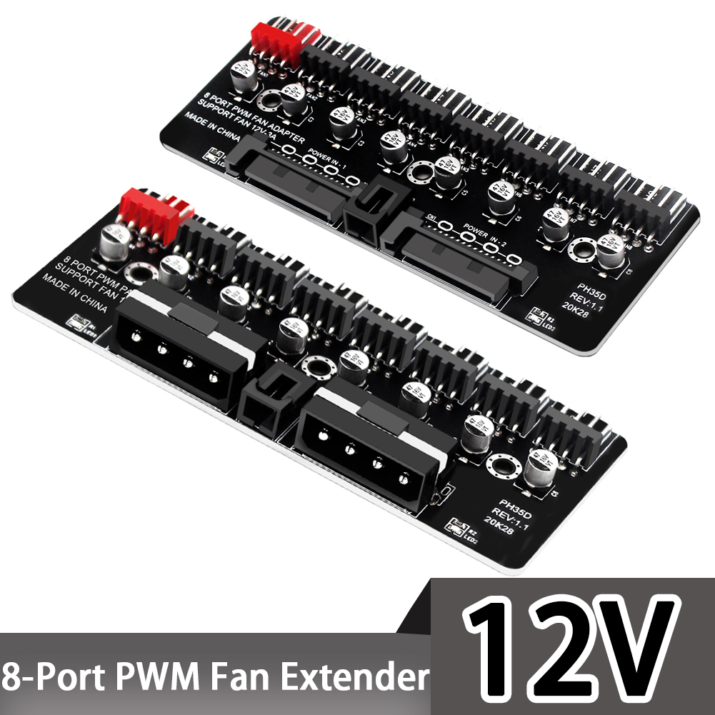 PC 1-8 Channel 4Pin PWM Coolin - Esports Gaming Splitter recension och pris