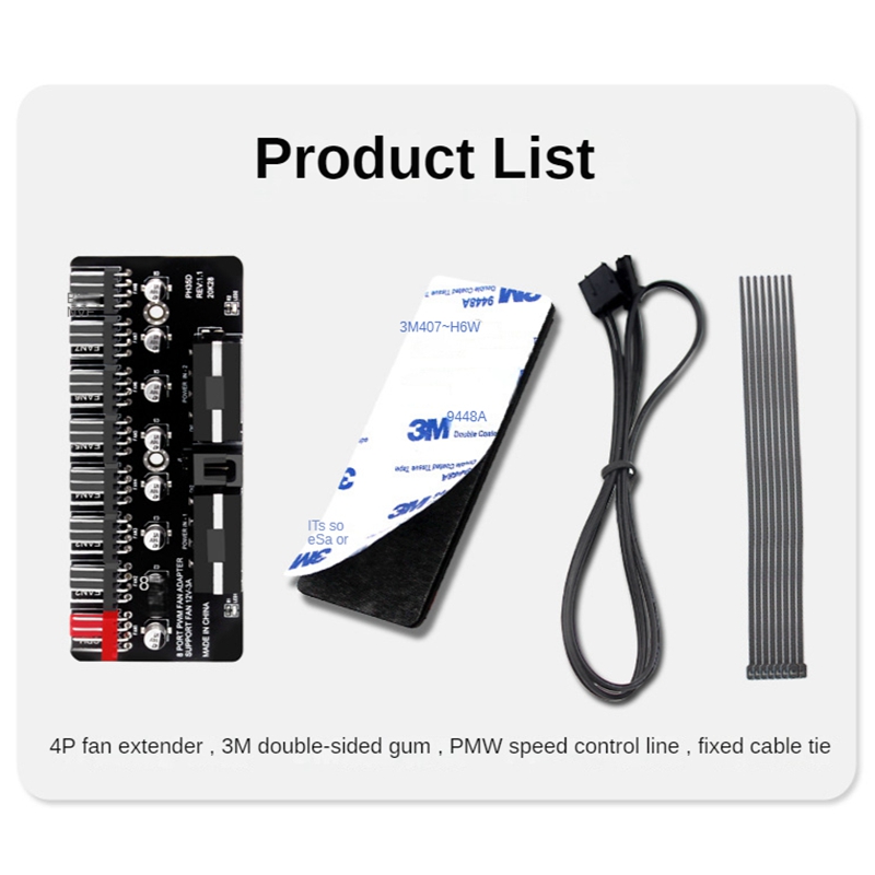 PC 1-8 Channel 4Pin PWM Coolin - Esports Gaming Splitter recension och pris
