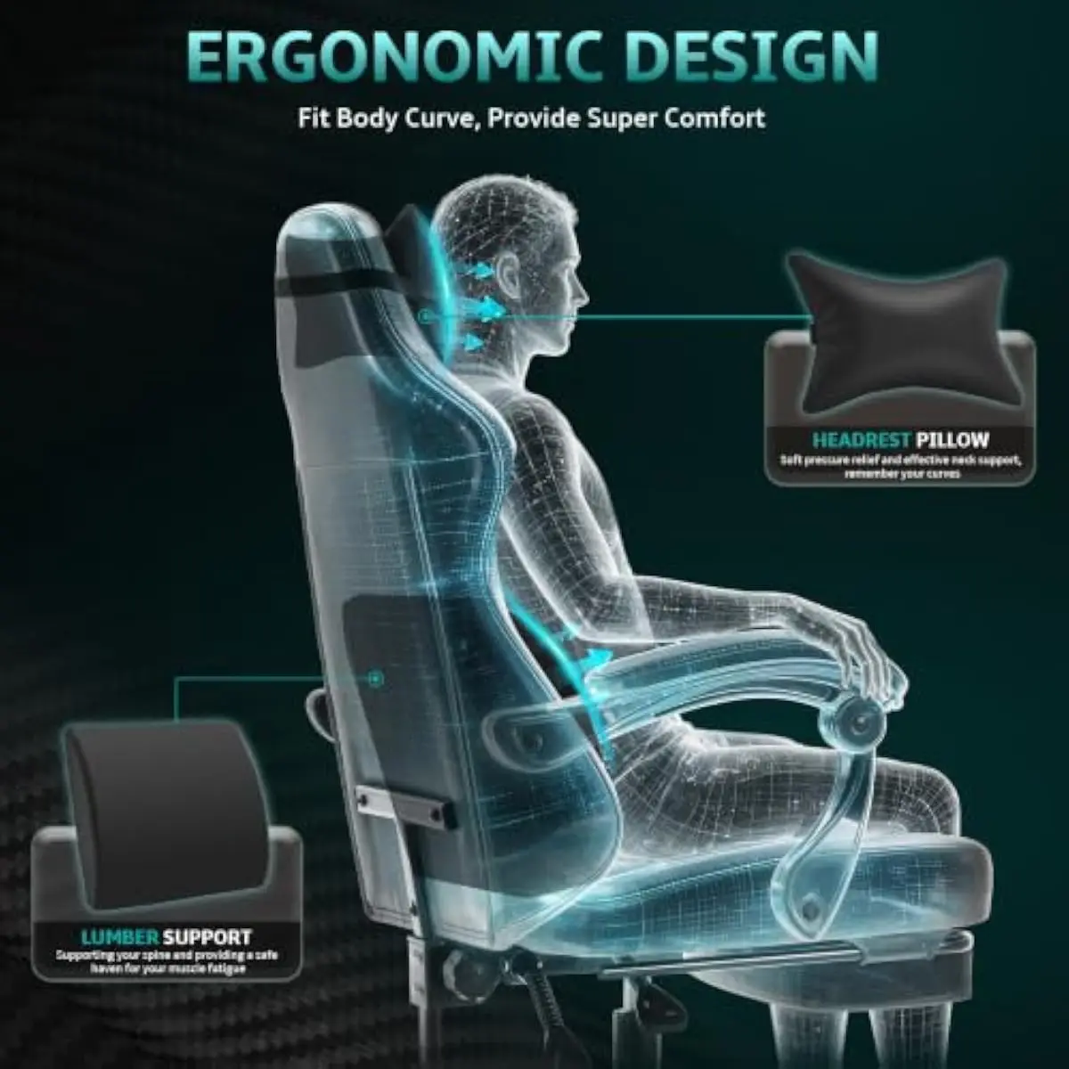Ergonomic High-Back Gaming Cha - Gaming & Esports District recension och pris
