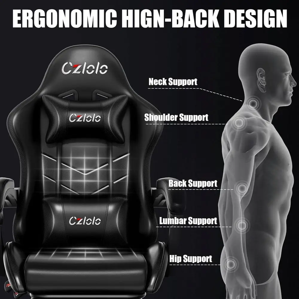 Ergonomic Gaming Chair with Fo - Gaming & Esports District recension och pris