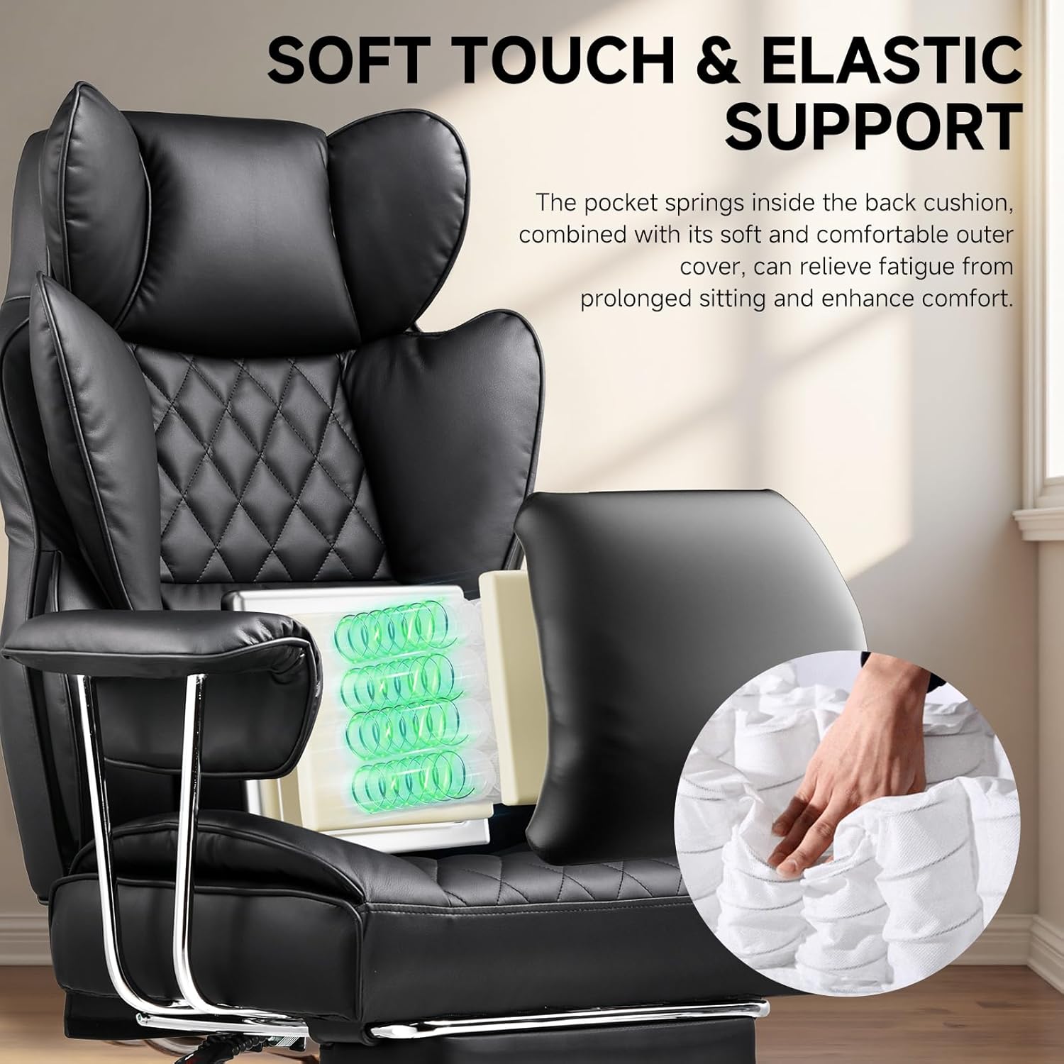 Big and Tall Office Chair with - Gaming & Esports District recension och pris