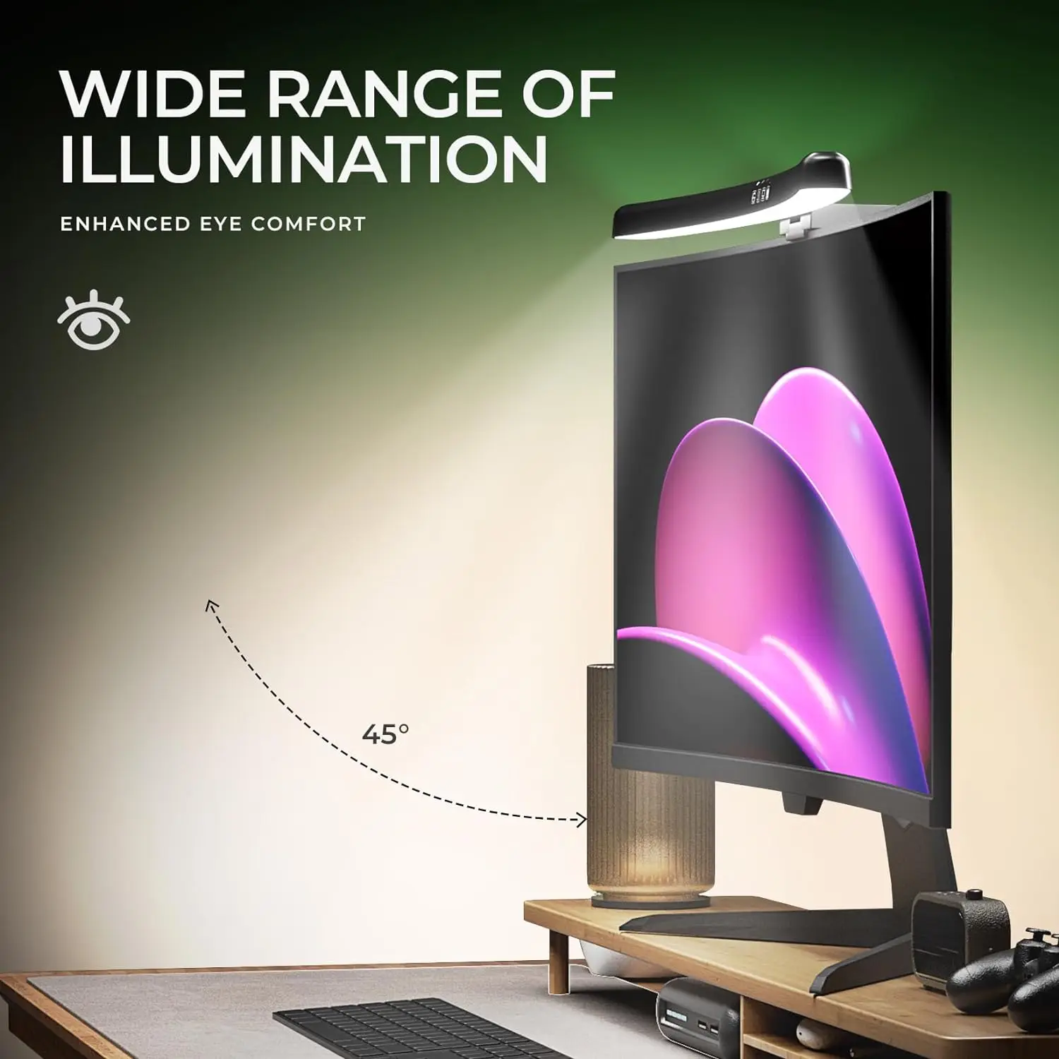 Computer Monitor Light Bar RGB - Esports Gaming Desk recension och pris